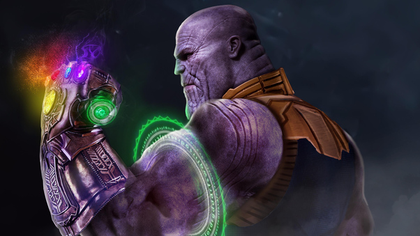 Thanos Using Time Stone Wallpaper