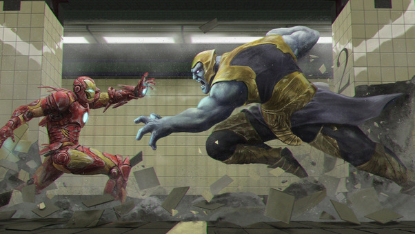 Thanos Vs Iron Man Avengers Infinity War Wallpaper
