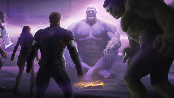 Thanos Vs The Avengers Wallpaper
