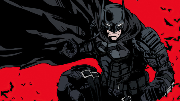 The Batman 2021 Comic Style Poster 4k Wallpaper