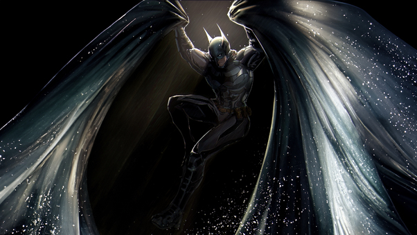 The Batman Batcape Takes Flight Wallpaper