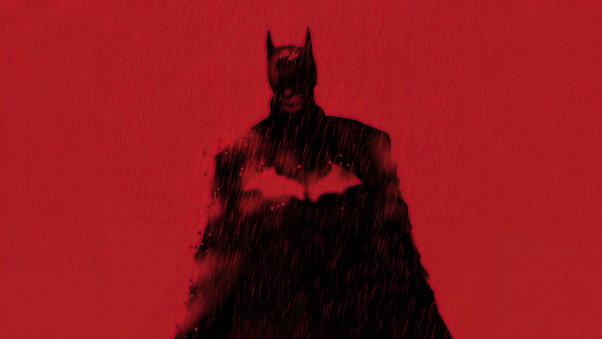 The Batman Flying High Above Wallpaper