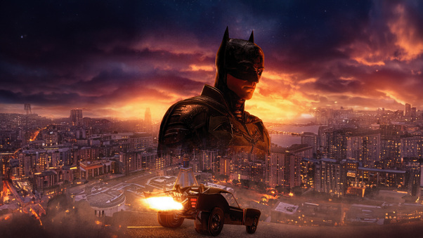The Batman Gotham City 5k Wallpaper