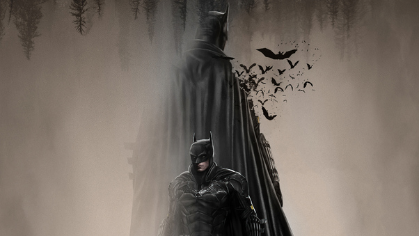 The Batman In Dust 4k Wallpaper