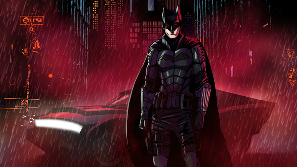 The Batman Night Cyberpunk Neon 4k Wallpaper