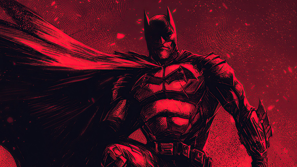 The Batman Red 4k 2020 Wallpaper