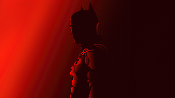 The Batman Red Artwork Wallpaper