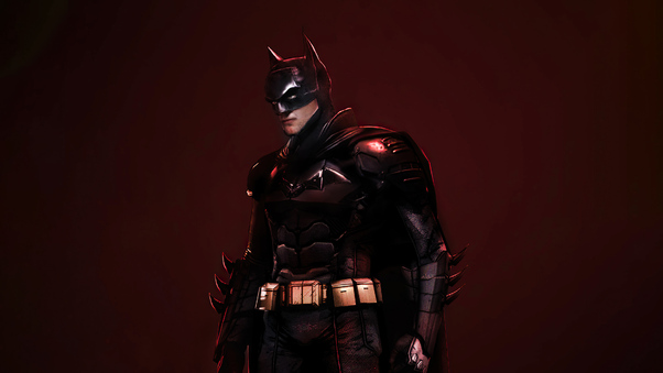 The Batman Suit Robert Pattinson 4k Wallpaper