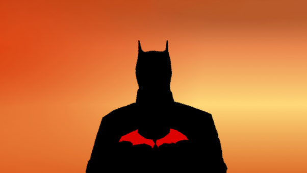 The Batman Sunset Minimal 5k Wallpaper