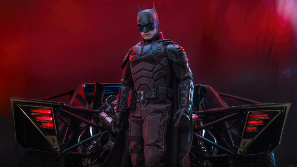 The Batman With Batmobile 5k Wallpaper