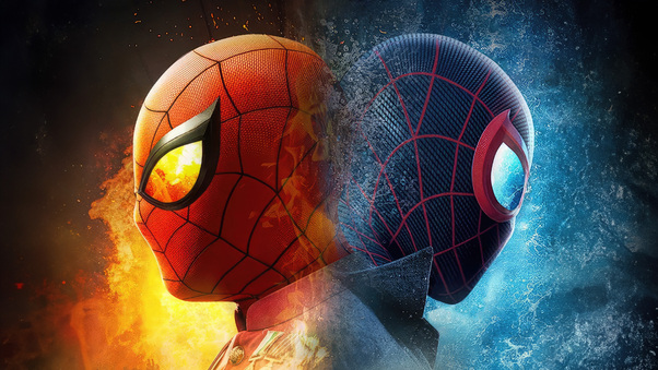The Battle Of The Spidermans Wallpaper