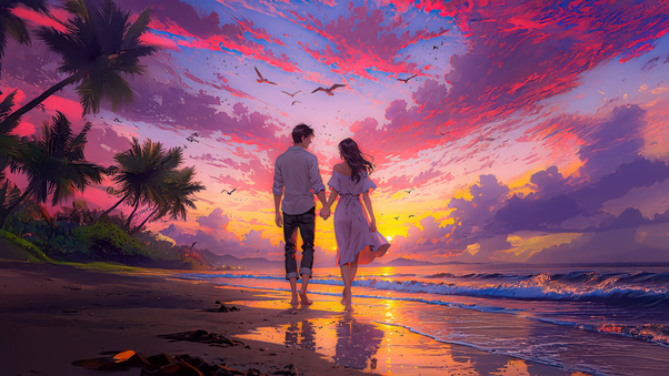 The Beauty Of Sunset And You Wallpaper