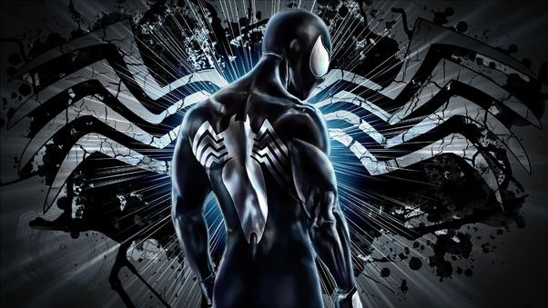 The Black Suit Spiderman 4k Wallpaper