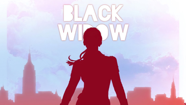 The Black Widow Minimal Art 4k Wallpaper