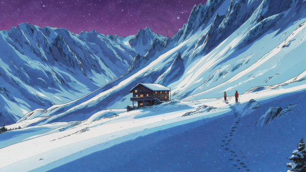 The Cabin Above The Clouds Mountain (1280x720) Resolution Wallpaper