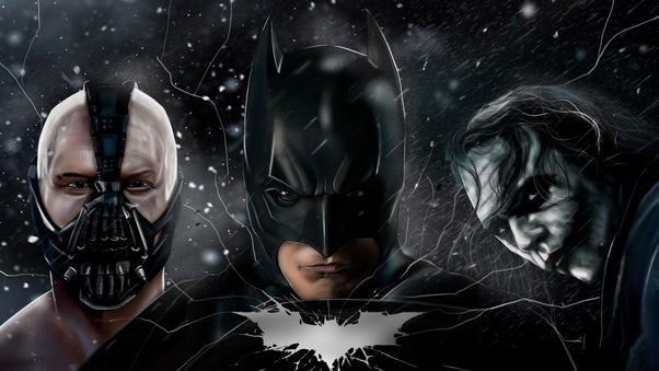 The Dark Knight Batman Joker Bane 5k Wallpaper