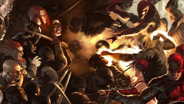 The Defenders Into Avengers Infinity War 5k Wallpaper