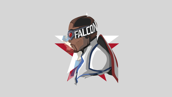 The Falcon And The Winter Soldier Minimal White 5k Wallpaper
