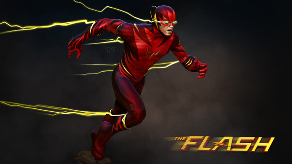 The Flash Barry Allen Art Wallpaper