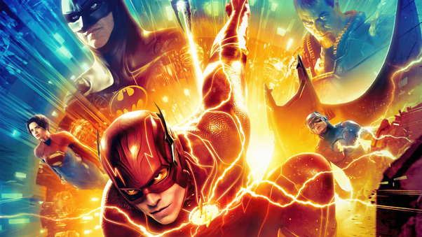 The Flash Movie Chinese Poster Imax 5k Wallpaper