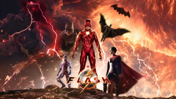 The Flash Movie Electrifying Adventure Wallpaper