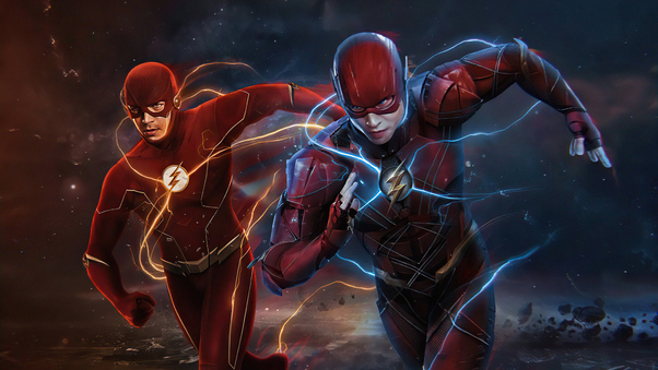 The Flash Of Two Worlds 5k Wallpaper