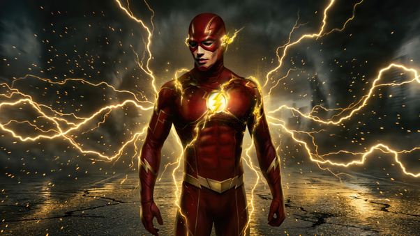 The Flash When He Runs The World Stands Still (1400x1050) Resolution Wallpaper