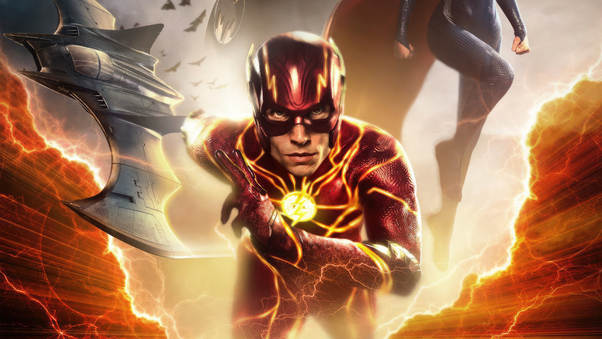 The Flash Worlds Collide 5k Wallpaper