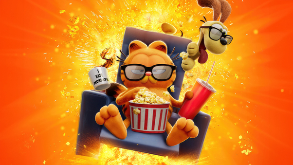 The Garfield Movie 2024 Poster Wallpaper