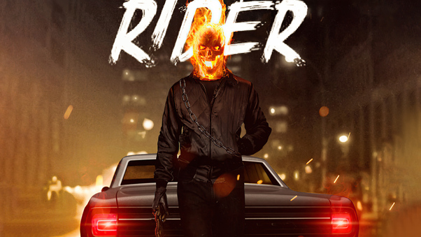 The Ghost Rider Poster Fanart 4k Wallpaper