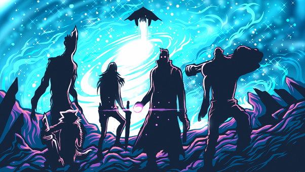 The Guardians Of The Galaxy Art 4k Wallpaper