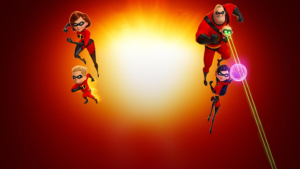 The Incredibles 2 Movie Poster Wallpaper