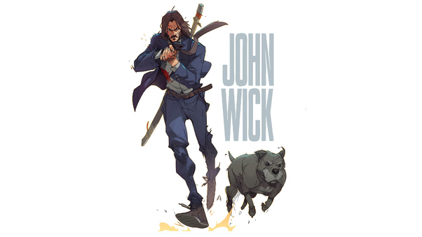 The John Wick Artwork 4k Wallpaper