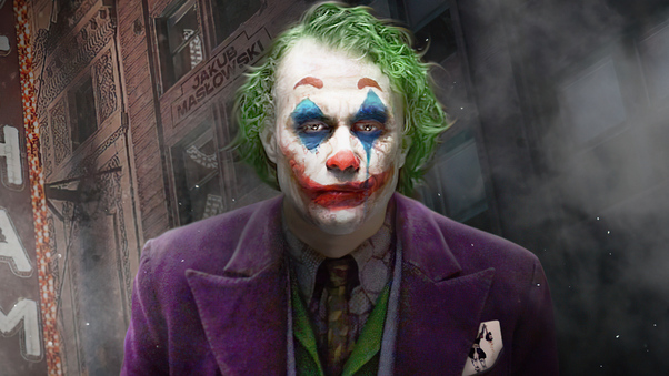 The Joker Heath Ledger And Joaquin Phoenix Wallpaper