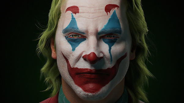 The Joker Joaquin Phoenix 4kdigital Art Wallpaper