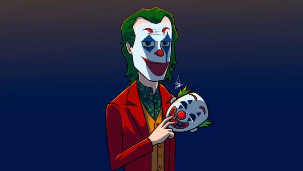 The Joker Mask Out 4k Wallpaper