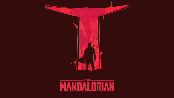 The Mandalorian Minimal 5k Wallpaper