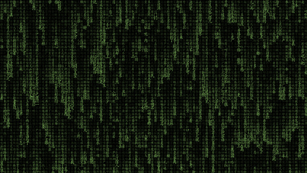 The Matrix Typography Wallpaper