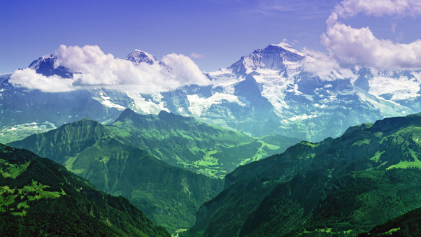 The Mighty Jungfrau Bernese Alps Switzerland 5k Wallpaper