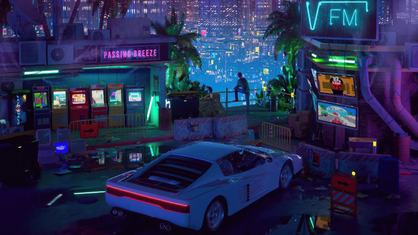 The Neon City And My Mind Wallpaper
