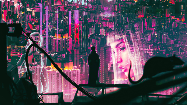 The Night Begin Ghost In The Shell Wallpaper