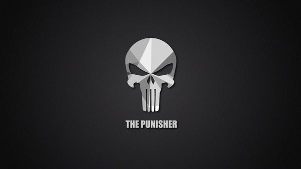 The Punisher Material Logo Wallpaper