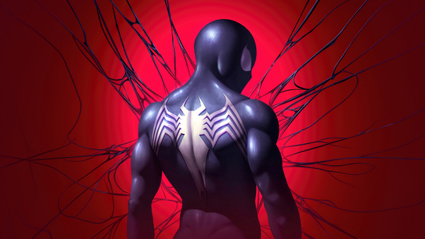 The Rise Of The Black Spider Man Wallpaper