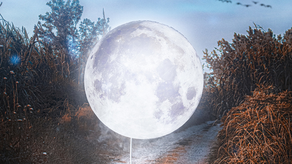The Road Moon 5k Wallpaper