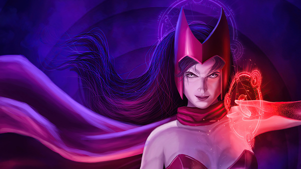 The Scarlet Witch Power Wallpaper