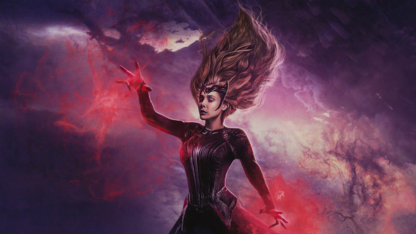 The Scarlet Witch With Powers 4k Wallpaper