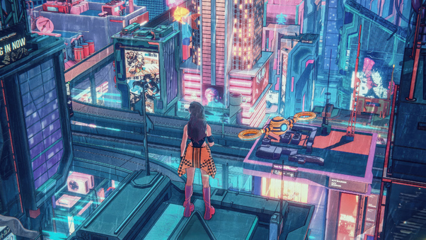 The Sci Fi City World Wallpaper