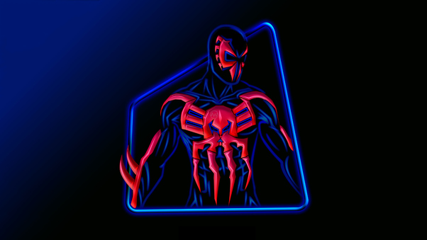 The Spider Man 2099 Neon Artwork Wallpaper