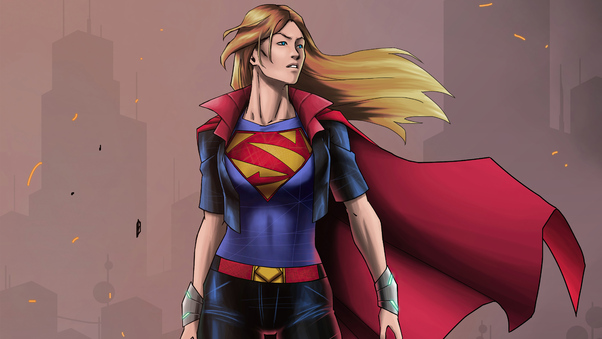 The Supergirl Sketch Comic Art 5k Wallpaper