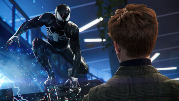 The Symbiote Suit Spiderman 2 Wallpaper